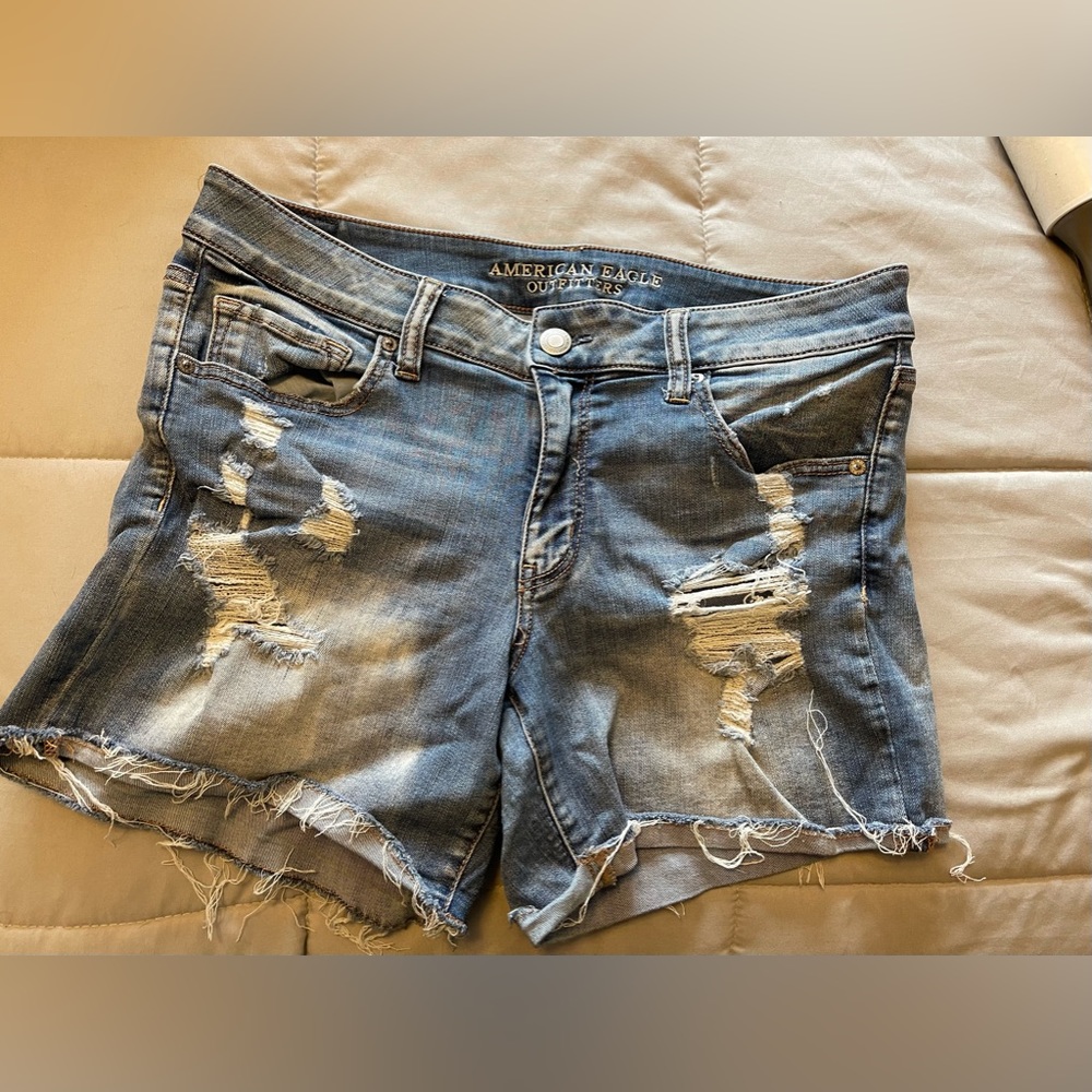 AE Sz 14 Super Super StretchJean Shorts